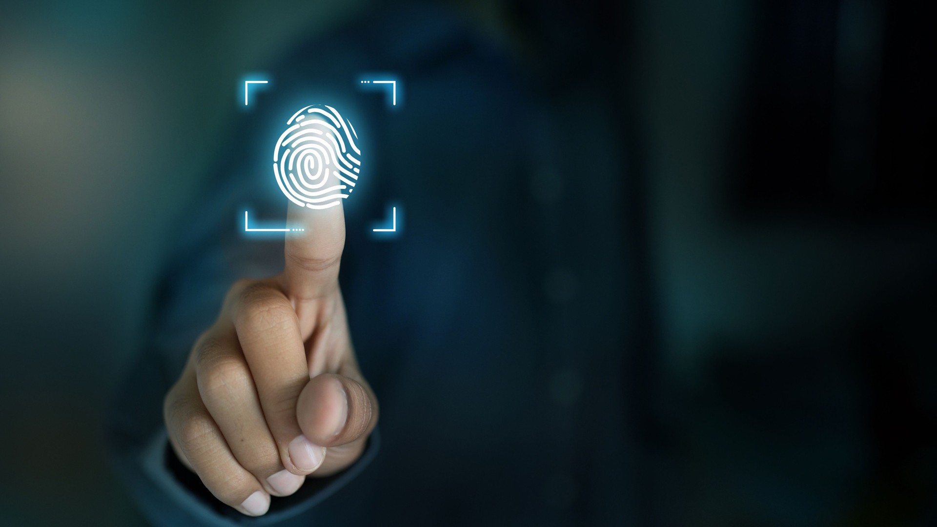 Fingerprint Scan for Digital Security and Biometric Authentication Technology
